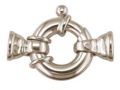 Marinering Mit Geriffelten Glockenenden 15 Mm, 18 Karat Weigold. Ref.17055