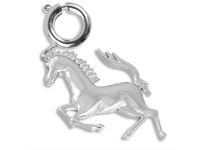 Anhänger Pferd 6 Mm, Silber 925