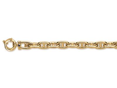 Armband Ankerkette Glatt 12 Mm, 22 Cm, 18k Gelbgold