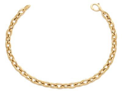 Grobmaschige Halskette Ovale 11 Mm, 44,5 Cm, Gelbgold 18k