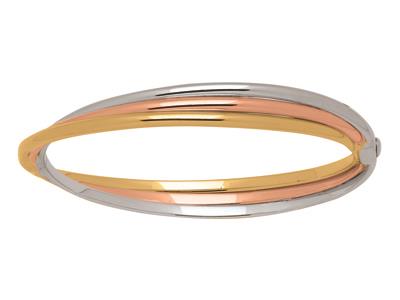 Armband 3-fädig Gekreuzt 8 Mm, 58 Mm, 3 Ors 18k