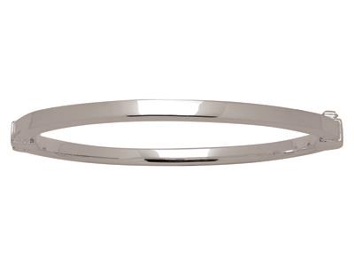 Armband Mit Quadratischem Ring 4 Mm, 57 X 53 Mm, 925 Silber
