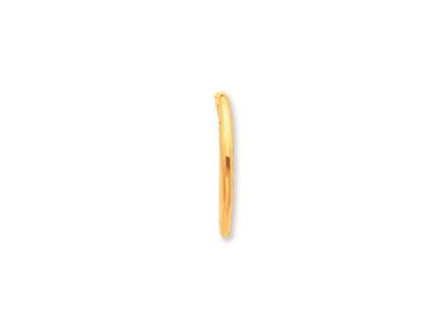 Kreolen Runddraht 1,6 Mm, Außendurchmesser 14 Mm, Gelbgold 18k - Standard Bild - 2