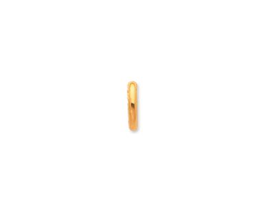 Kreolen Runddraht 2,5 Mm, Innendurchmesser 6 Mm, Gelbgold 18k - Standard Bild - 2