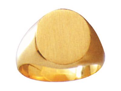 Massiver Ring Auf Fingertour 14 X 12 Mm, 18k Gelbgold. Ref. 23