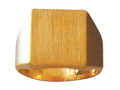 Massive Rittertour Finger 14 X 13 Mm, 18k Gelbgold. Ref. 423c