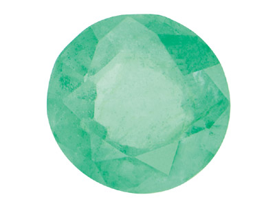 Smaragd, Rund, 4,5 mm - Standard Bild - 1
