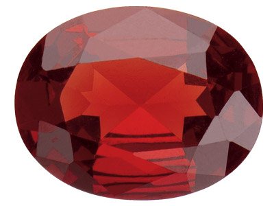 Ovaler Granat, 9 X 7 MM