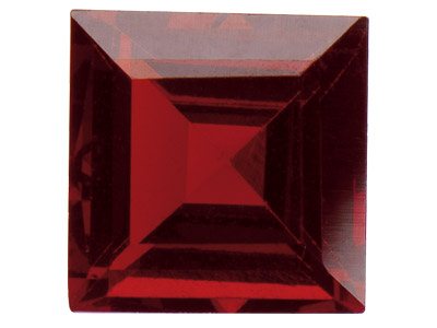 Granat, Quadratisch, 4 x 4 mm - Standard Bild - 1