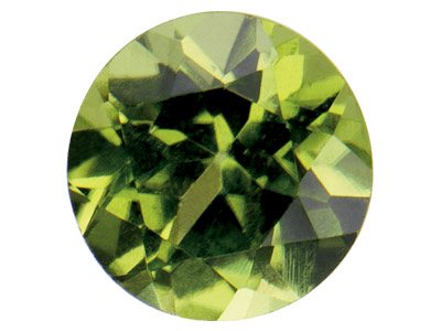 Runder Peridot, 3,5 MM