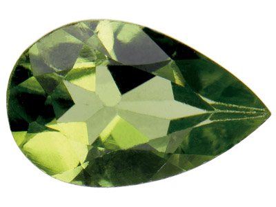 Peridot, Birnenform, 6x4mm