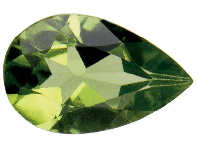 Peridot, Birnenform, 7x5mm