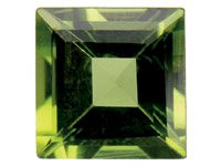 Peridot,-Quadratisch,-5 x 5 mm