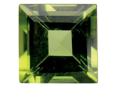 Quadratischer Peridot, 5 MM