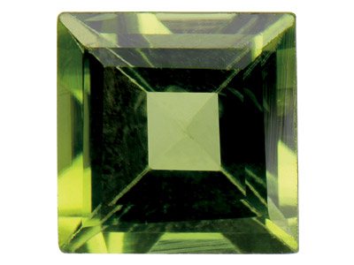 Peridot, Quadratisch, 5x5mm