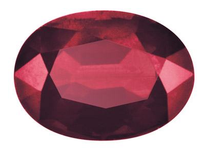 Ovaler Rubin, 5 X 4 MM