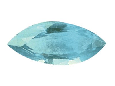 Behandelter Himmelblauer Topas, Marquise 10 X 5 MM