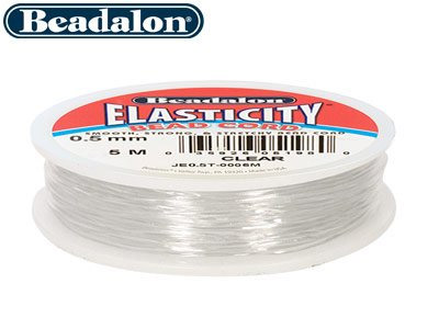 Beadalon Elasticity, Durchsichtiges Perlenband, 0,8 mm X 5 m - Standard Bild - 2