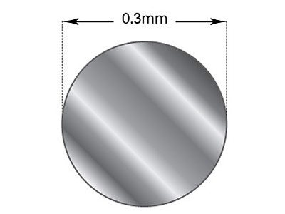 Runddraht Feinsilber Geglüht 0,30 Mm, Länge 3 M 100 % Recyceltes Silber - Standard Bild - 2
