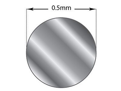 Runddraht Feinsilber Geglüht 0,50 Mm, Länge 3 M 100 % Recyceltes Silber - Standard Bild - 2