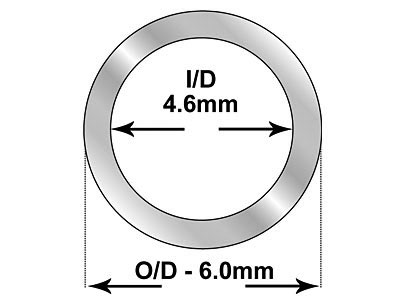 Rohrscharnier 6,00 X 4,60 Mm, Silber 925 0,7 mm, 100 % Recyceltes Silber - Standard Bild - 2