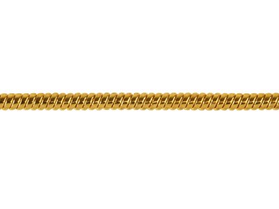1,9 MM Schlangenkette, 45 Cm, Vergoldet* - Standard Bild - 2
