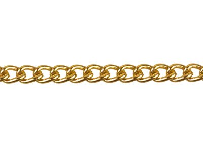 Gourmetkette 2,8 Mm, 1 Meter Lang, Vergoldet*. - Standard Bild - 2