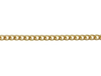 Gourmetkette 2,8 Mm, 1 Meter Lang, Vergoldet.
