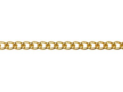 Goldbeschichtete Panzerkette, 3,7mm, 1meter