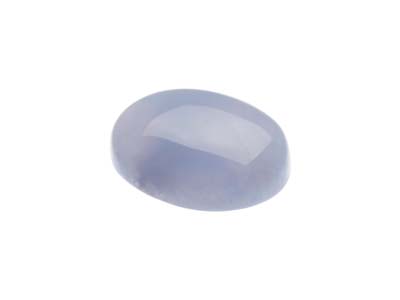 Achat, Ovaler Cabochon, 10 X 8 Mm, Blau Gebändert - Standard Bild - 3