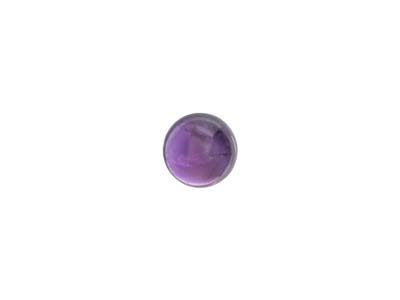 Amethyst, Runder Cabochon, 4 mm - Standard Bild - 1