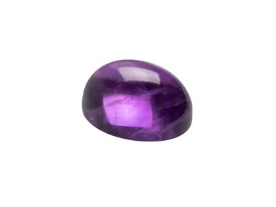 Amethyst, Ovaler Cabochon, 10 X 8 mm - Standard Bild - 3