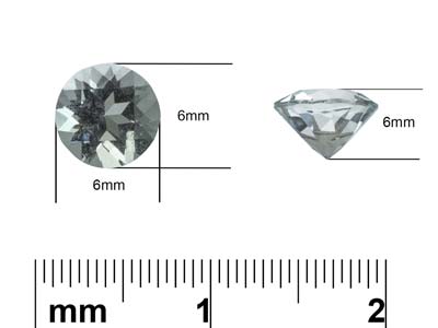 Aquamarin Rund, 6 MM - Standard Bild - 3