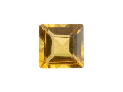 Quadratischer Citrin, 3 MM