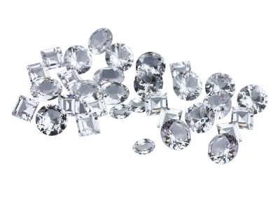 Zirkonoxid Pmc Spezial, Sortiment An Formen Oval,  Quadratisch, Rund ,beutel Mit 25 Stück Weiß - Standard Bild - 1