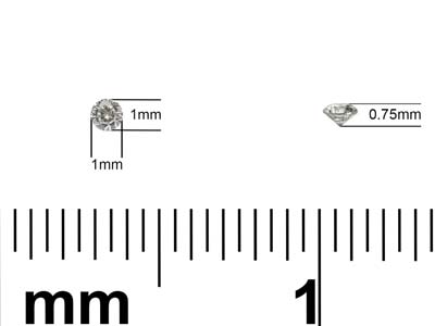Diamond, Lab Grown, Round, D/vs, 2mm - Standard Bild - 3