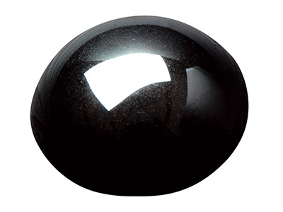 Hämatit, Runder Cabochon, 6 mm - Standard Bild - 1