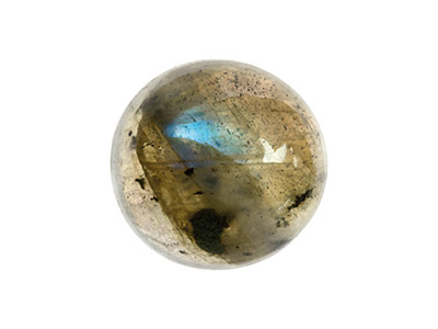Labradorit, Runder Cabochon 6 MM