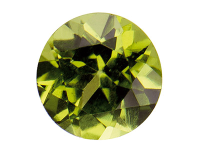 Peridot,-Rund,-5 mm