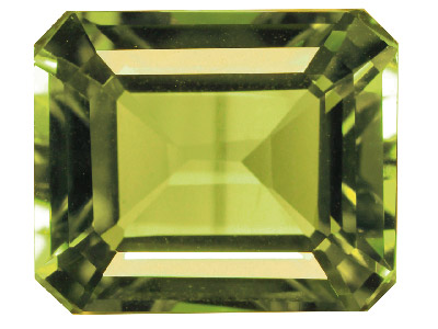 Peridot Im Smaragdschliff, 8 X 6 MM