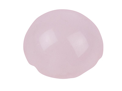 Rosenquarz, Runder Cabochon 6 MM