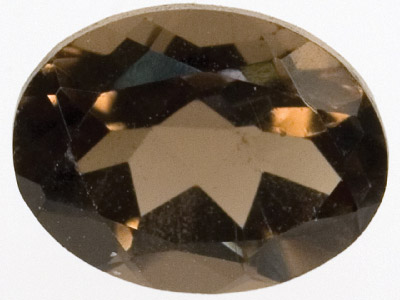 Rauchquarz Oval, 8 X 6 MM
