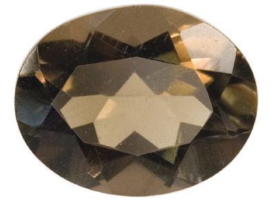 Rauchquarz Oval, 10 X 8 MM