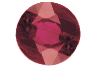 Runder Rubin, 2,5 MM