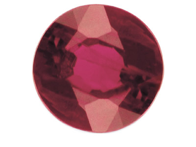 Runder Rubin, 3 MM
