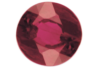 Runder Rubin, 4 MM
