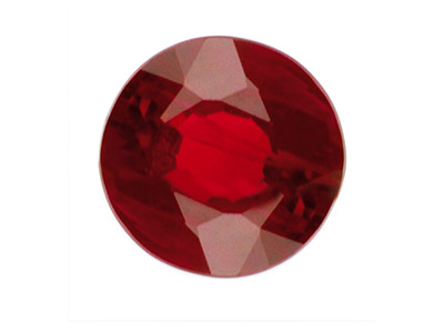Runder Rubin, Sortiment Von 1,50 Bis 3mm, 25er Beutel