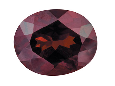 Ovaler Rubin, 4 X 3 MM