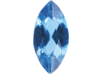 Behandelter Londoner Blautopas, Marquise 5 X 2,5 MM