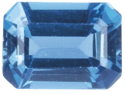 London Blue Topas, Achteckig, 8 x 6 mm, Behandelt - Standard Bild - 1